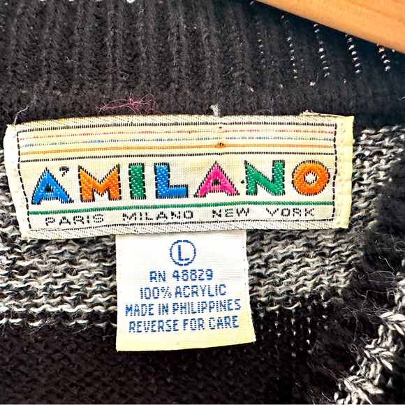 Vintage A’MILANO Sweater Dress. Size: Large. Excellent condition 🖤 - Picture 2 of 6